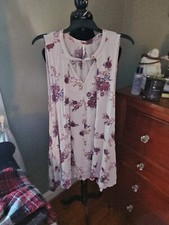 Free People Dress Asymmetrical Hem Floral Medium