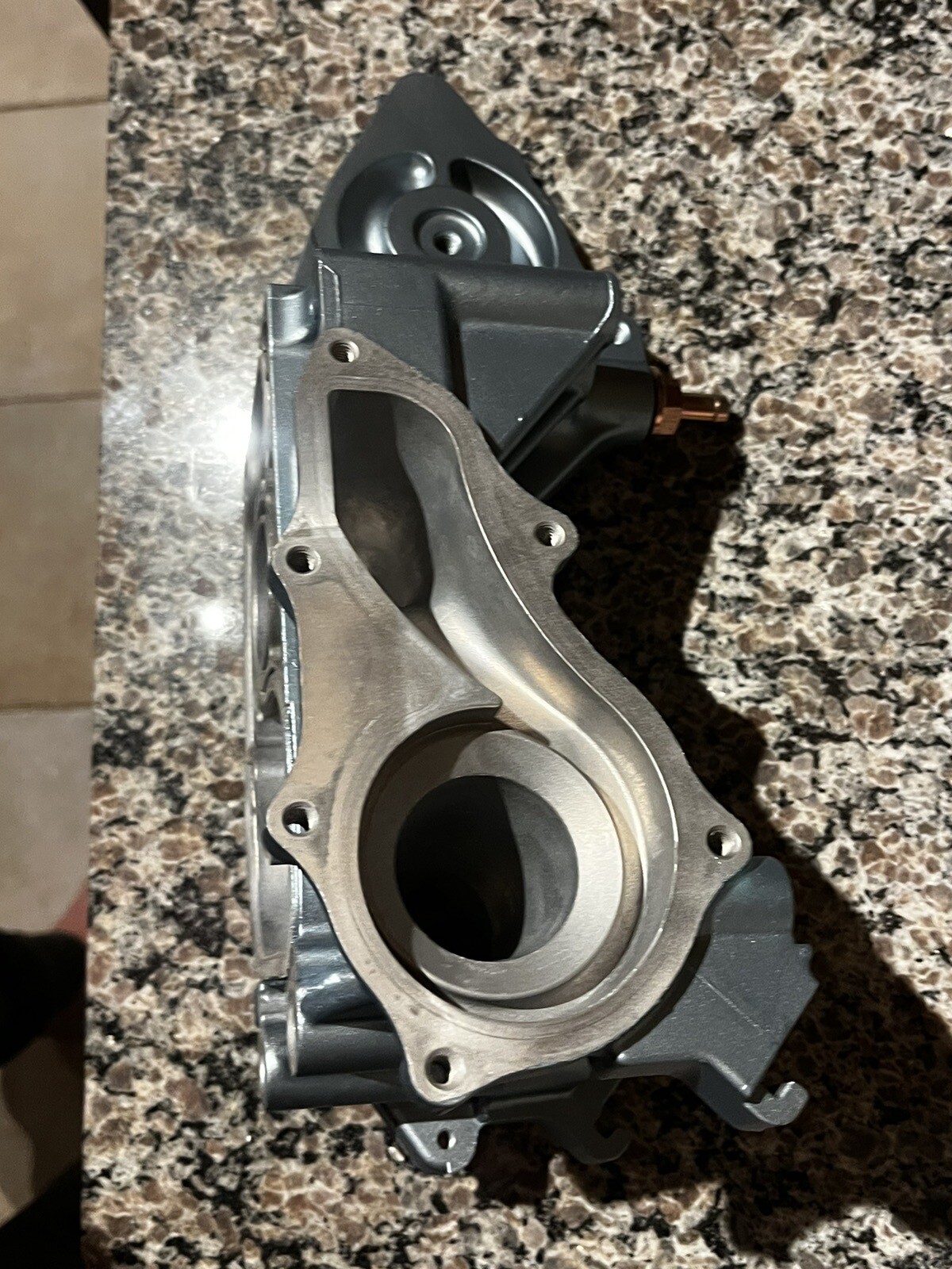 Honda K24a K24a1 K24a2 Water Pump Housing & New PCV Valve Blue