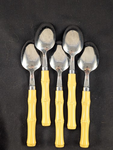 YOU PICK: BAMBOO by Hampton Silversmiths Stainless Flatware With Plastic Handle - Picture 32 of 64