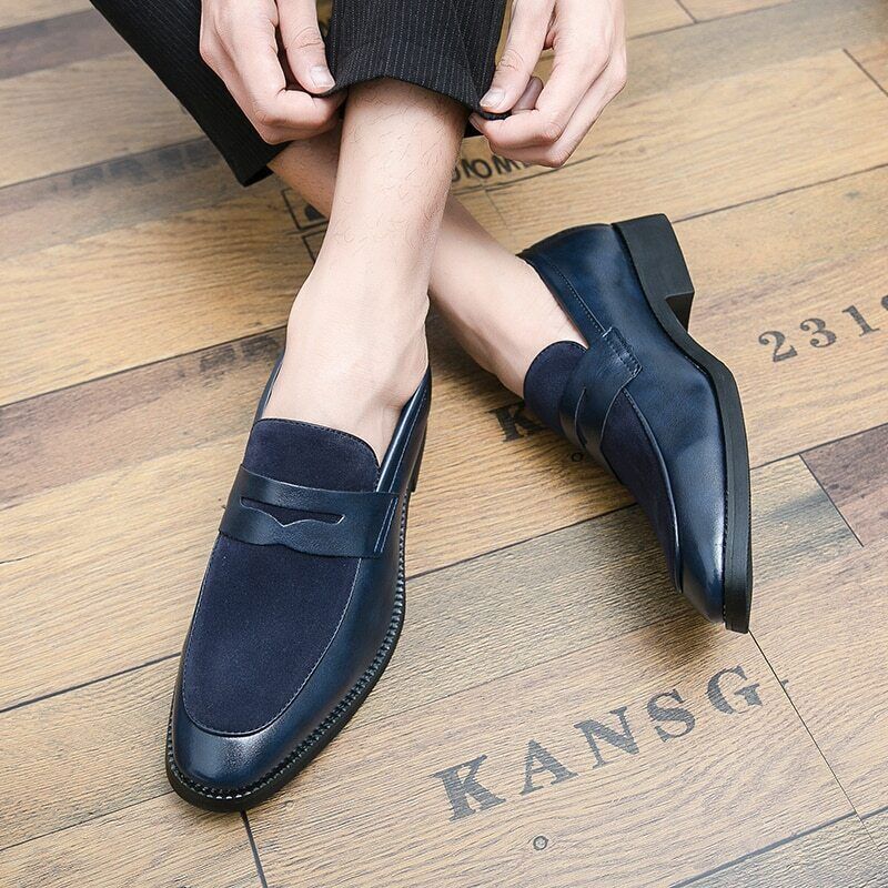 Men Loafers Classic Shoes Dress Leather Shoes SlipOn Wedding Shoes eBay