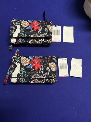 Vera Bradley Christmas Winter Forest RFID Smartphone Wristlet Wallet PICK 1