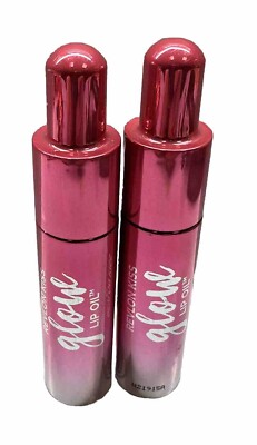 Revlon Kiss Glow Lip Oil # 002 RED-Y TO GLOW 0.2 fl oz Hydrating Lip Tint 2 Pcs