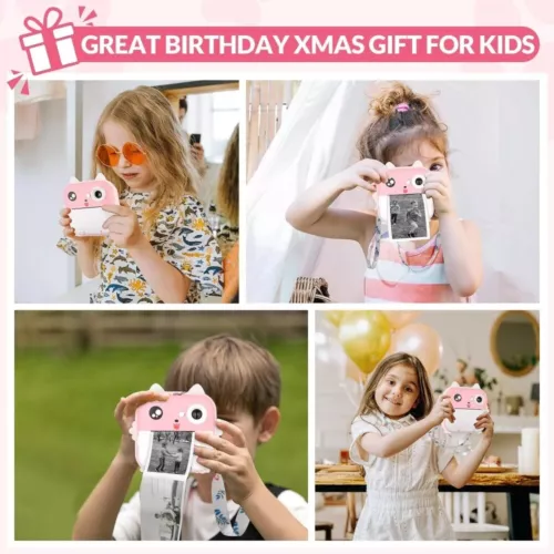 Fotocamera istantanea 1080P HD fotocamera per bambini fotocamera digitale macchina fotografica per bambini NUOVO - Foto 8 di 15