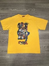 Vintage Yugioh 1996 Graphic T-Shirt Youth 16.5 x 20.5 Yellow Dark Magician