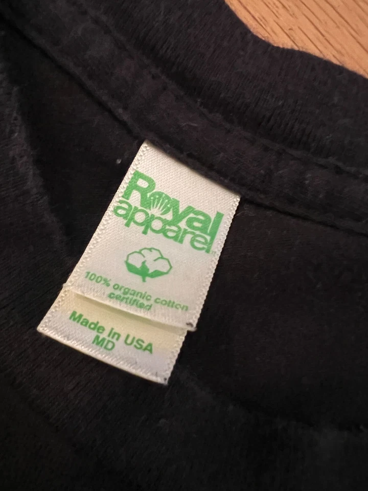 Camisa PHISH All Black Stealth Talla Mediana Algodón Orgánico Oficial Hecha en EE. UU. Foto 4 de 4