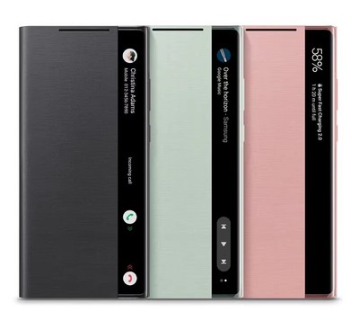 Für Samsung Note10-S23 Ultra Smart View Chip Smart Flip Cover Ledertasche