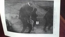Giuseppe Biasi (Sassari) disegno a pagina piena originale 1917 feriti del fronte