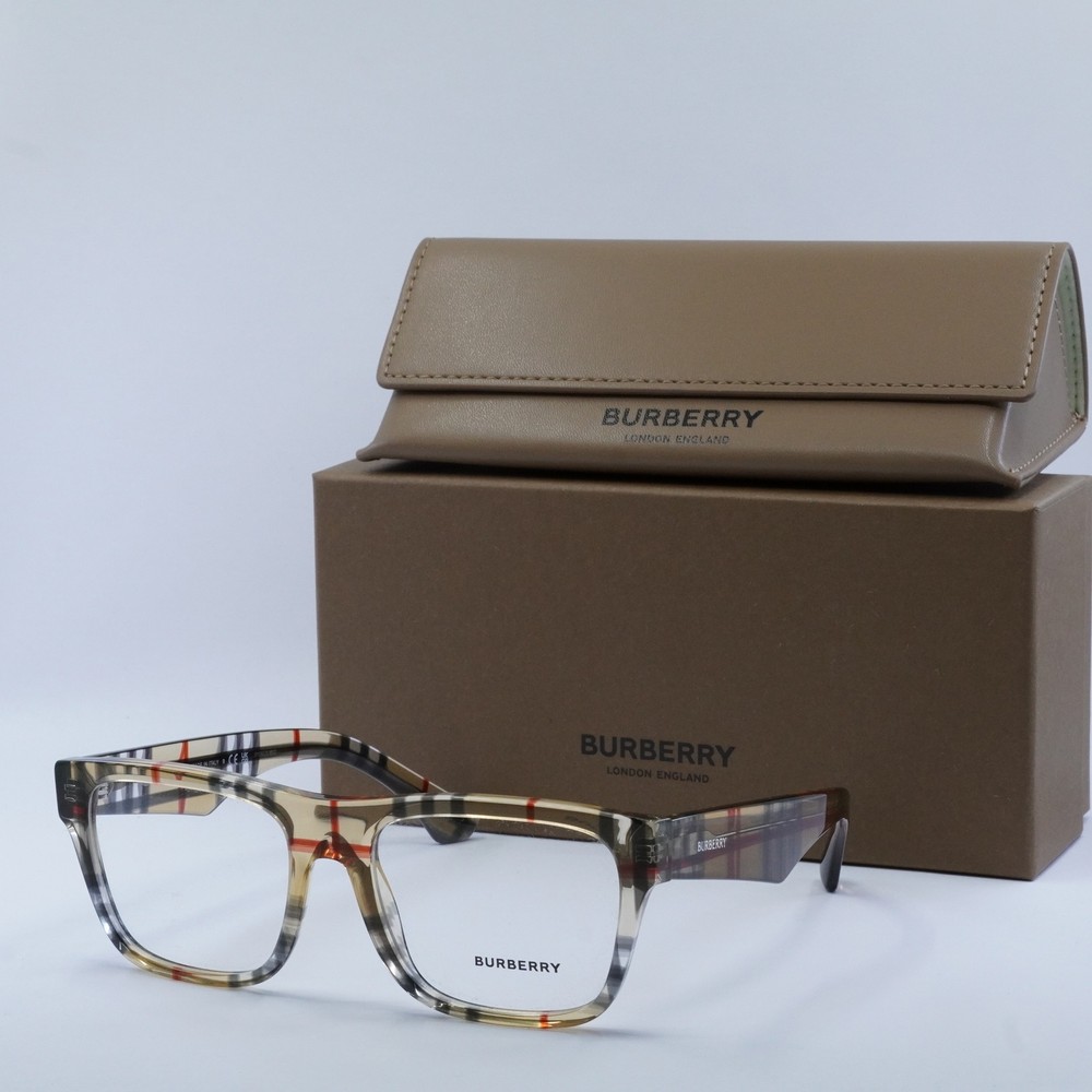 BURBERRY BE2411 4122 Vintage Check 55mm Eyeglasses New Authentic