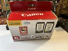 Canon Pg-245Xl/Cl-246Xl Ink Cartridge Combo Pack w/50 Sheets 4"x6" Photo Paper