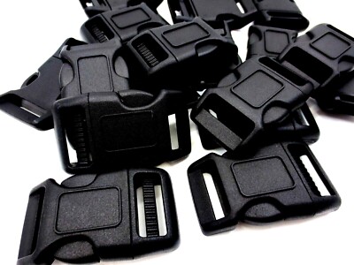 Buckle Clip-On For Strap, Durable Polyacetal, Fits 1'', 25mm Wide Webbing Strap