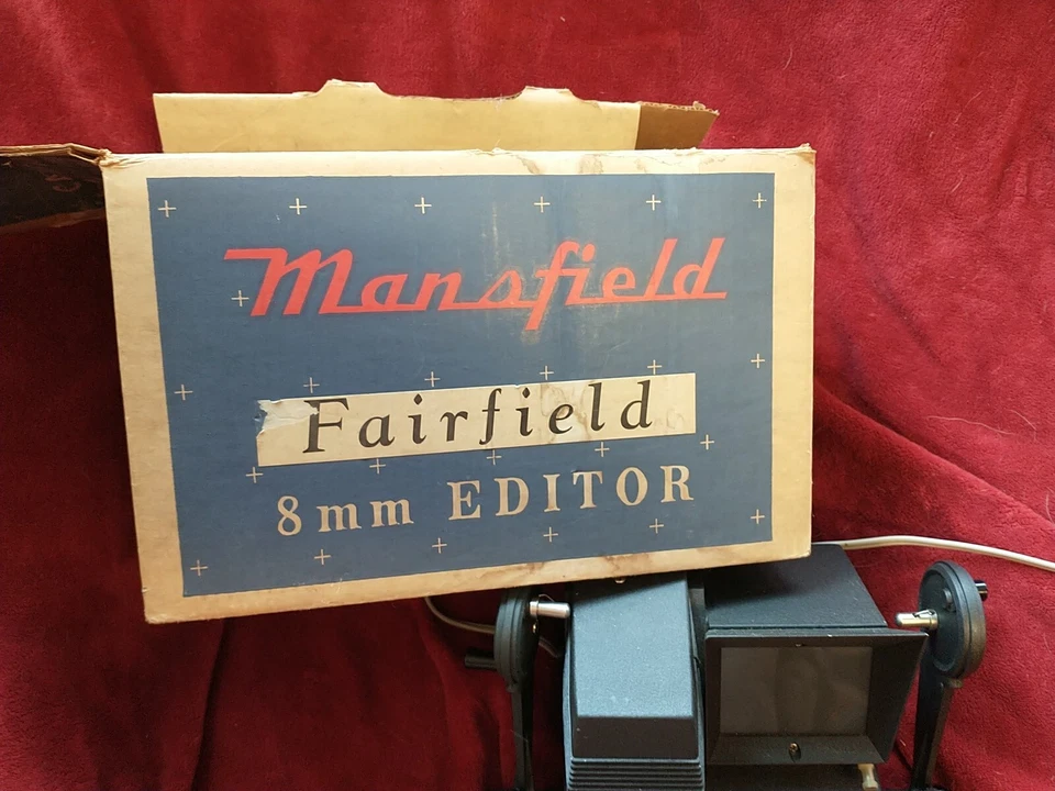 Vtg Mansfield "Fairfield" model 650 8mm Movie Film Reviewer/Editor w Instruction - Image 4 of 4
