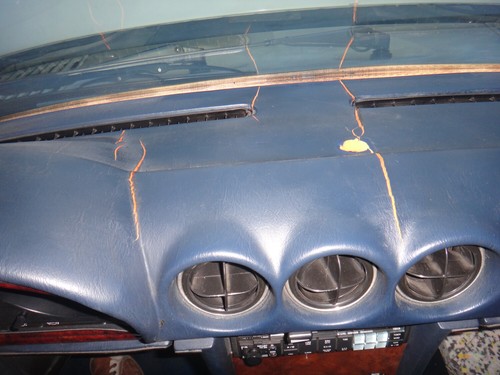 Armaturenbrett Cover Abdeckung dashboard Dashcover Mercedes W107 SL 107 SCHWARZ - Picture 8 of 12