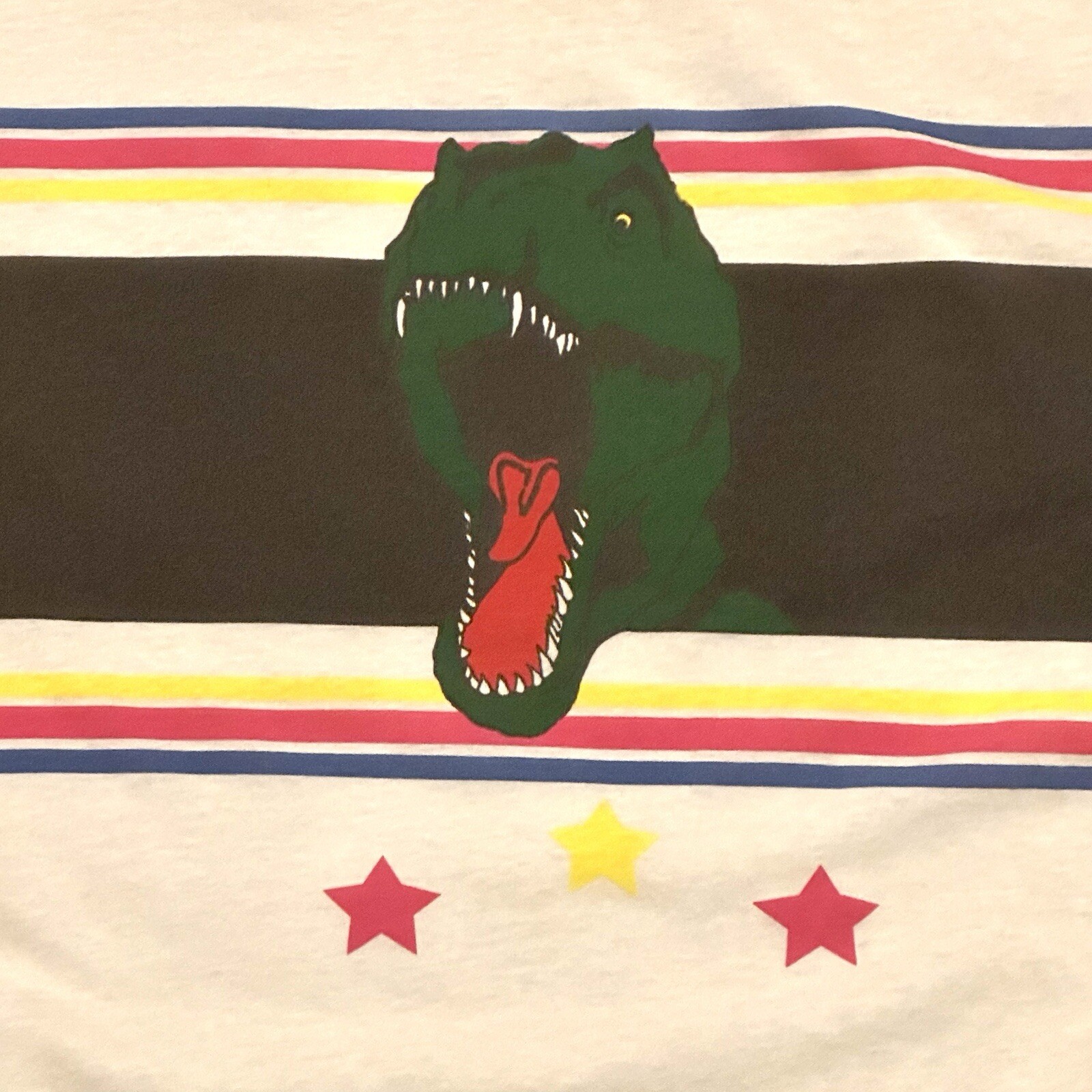 T shirt Saint Laurent a righe dinosauro taglia media M