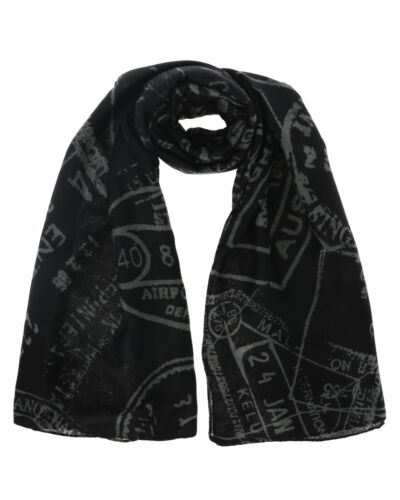 Alviero Martini Printed Scarf  -  Scarves & Shawls  - Black - Picture 1 of 2