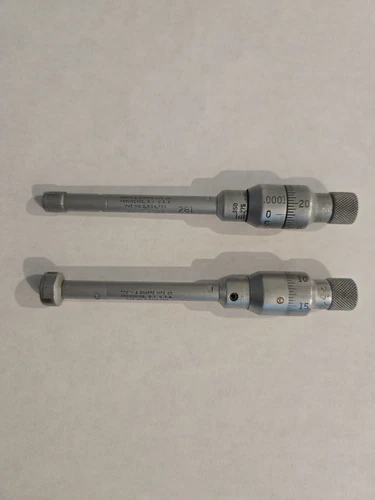 Pair of Brown & Sharp Small Hole Micrometers / 1pc 0.425-0.500" 1pc 0.275-0.350"