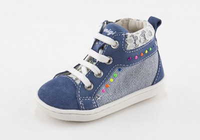 Primigi First Step Girls Sneakers Size 3 US Toddler Italian Made Baby Kids Shoes