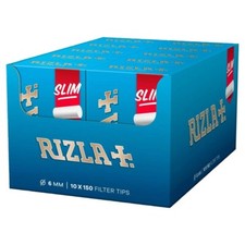 RIZLA FILTER TIPS Slim Tips 6mm Cigarette Rolling Tips x 150  *New Pack*