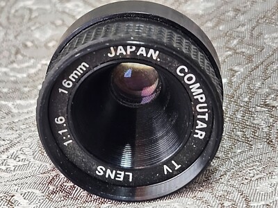 LENS Computar 16mm F1.6 CCTV TV Small Screw Mount