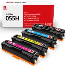 High Yield Toner For Canon 055 055H Color ImageCLASS MF741cdw MF743cdw MF745 Lot