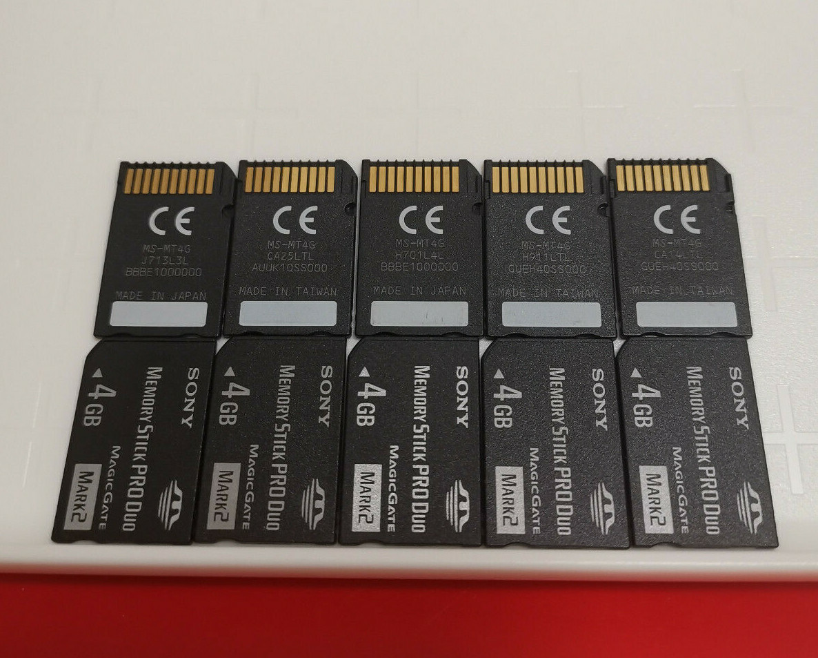 Sony 4GB Pro Duo Mark 2 Sony PSP Memory Stick Sony Camera Cybershot