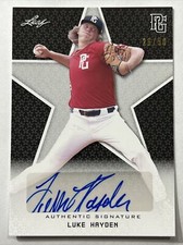 2020 LEAF PG NATIONAL SHOWCASE LUKE HAYDEN BLACK AUTO 26/50 M