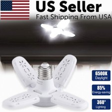 E27 LED Garage Light 28W Deformable Lighting Fixture 6500k for Workshop Basement