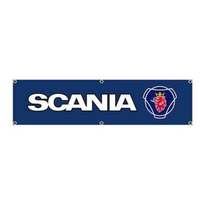 large banner flag 5.5x1.3ft [SCANIA]garage room decora 13440 | eBay