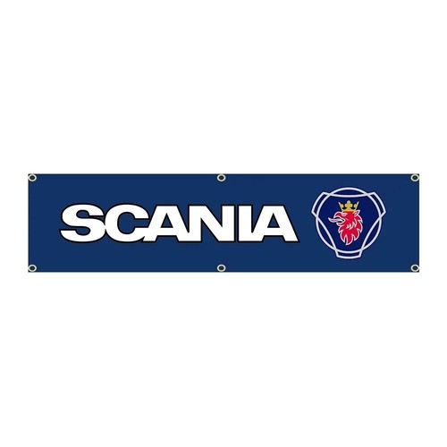 large banner flag 5.5x1.3ft [SCANIA]garage room decora 13440 | eBay