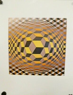 Victor Vasarely Cheyt M 1970 Shorewood New York 57x72cm G-7572 - Bild 1 von 4