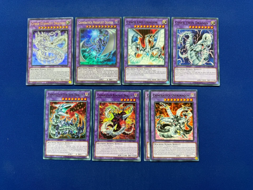 Yu-Gi-Oh! GX - Zane Truesdale's Complete Cyber Dragon & Chimeratech Fusion Deck - Image 2 of 4
