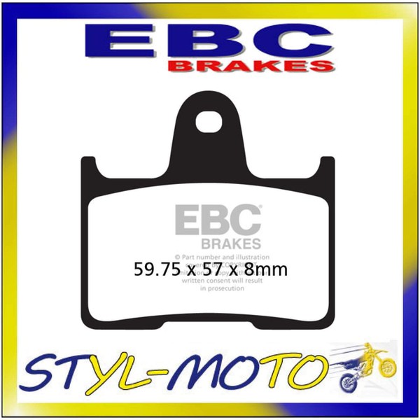 FA254 BeläGe Organisch Hinten EBC Suzuki GSF 650 S Bandit 2005-2006-image