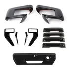 For Ford F150 2021+ Black 11Pcs Set Exterior Accessories Decor Panel Trim Covers