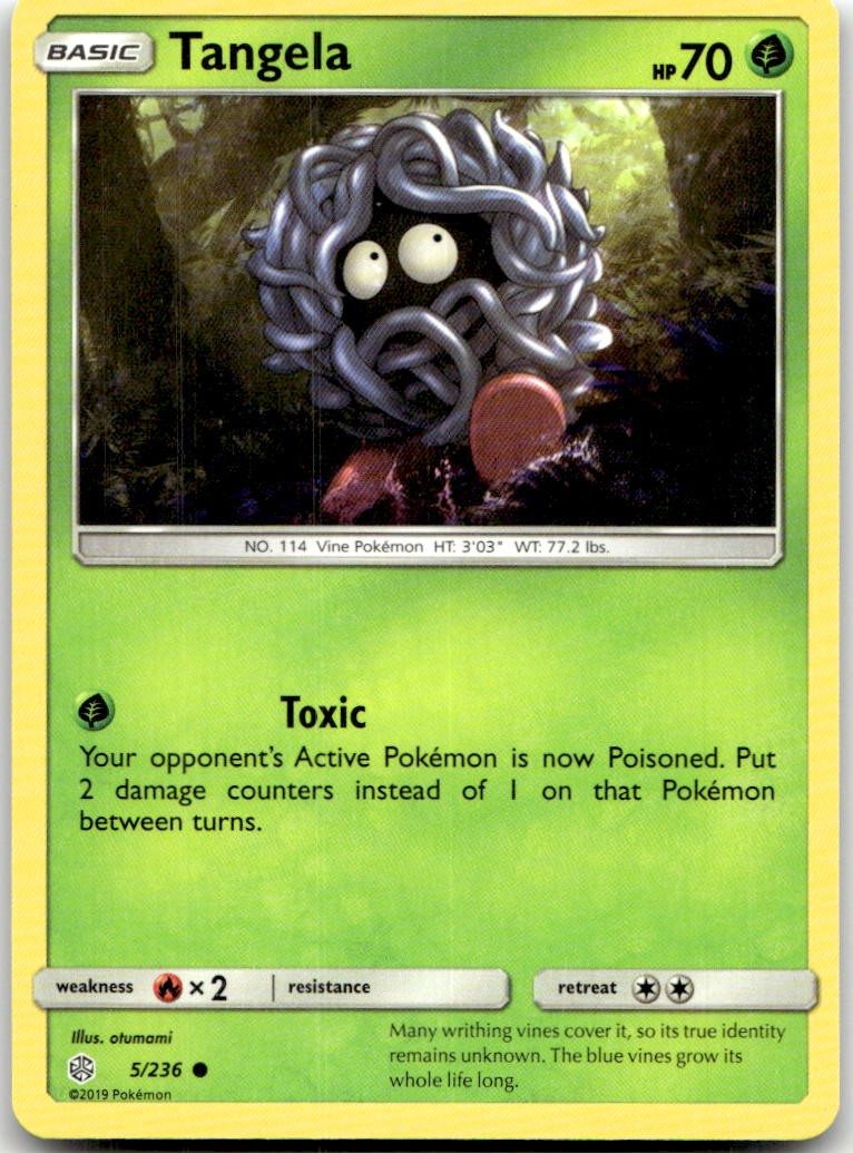 Tangela 5/236 Common Cosmic Eclipse Pokemon Near Mint