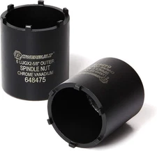 Powerbuilt Spindle Socket, 6 Outer Black, 6 Lug, 6-Lug, 2-5/8" Outer, Black 