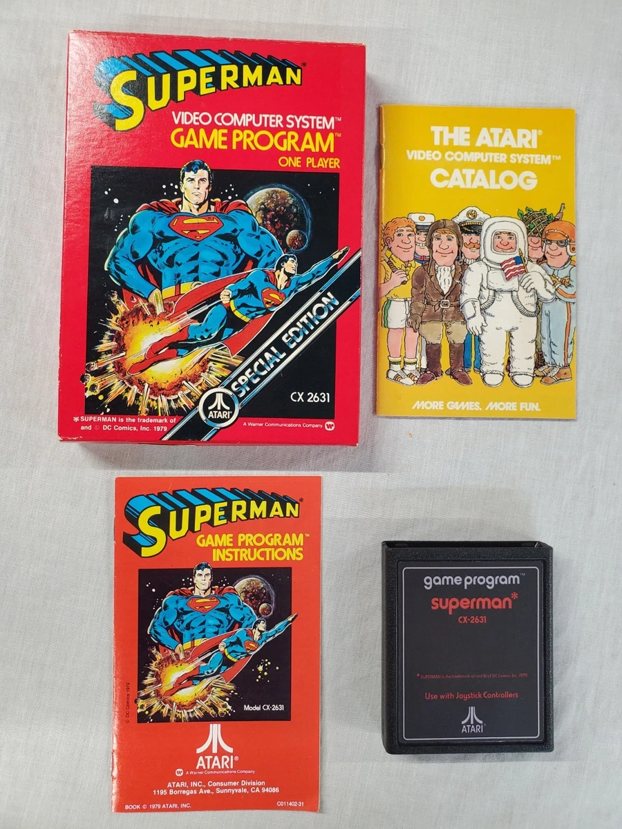 BOITE ABIMÉE (SANS IMAGE AU DOS SCREENSHOT) : Atari 2600 VCS SUPERMAN Pal