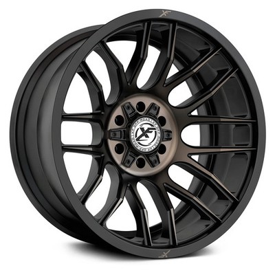 XF Off-Road XF-232 Wheels 17x9 (12, 5x139.7, 78.1) Black Rims Set of 4