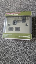 Good Home Black Nickel 13A Single Socket