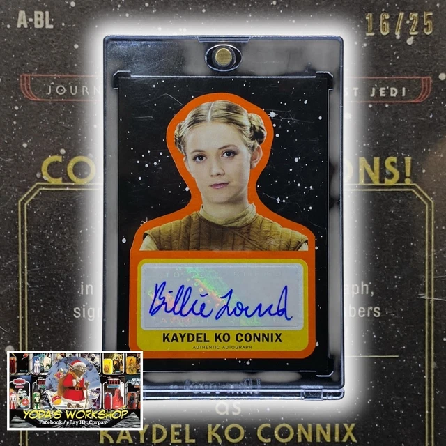 Star Wars Billie Lourd as Kaydel Ko Connix Journey to TLJ 2017 ORANGE 16/25