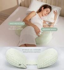 Pregnancy Pillow U-Shaped Waist Pillows Maternity Pillow Cotton Sleeping Bedding