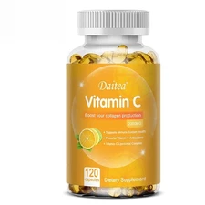 Vitamin C Liposomal Complex 2000 Mg Skin Antioxidant Gluten Free Non-GMO 120 Ct