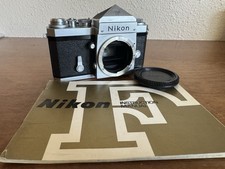 Nikon F camera w Eyelevel Finder - EXC Operational Condition with manual