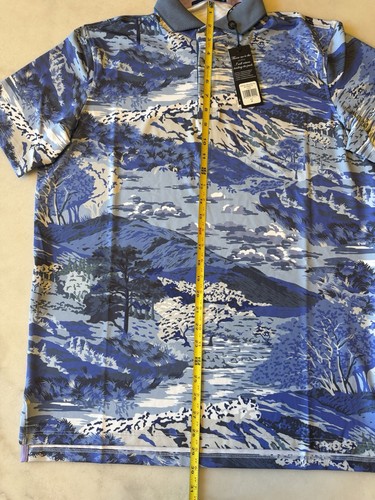 Greyson Golf Painted Highlands Polo Herren Größe Medium Cloud MFA23K59 474 neu 118 $ - Bild 12 von 22