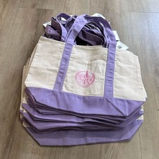 Trader Joe's LARGE Lavender Canvas Reusable Tote Bag 2026 NWT