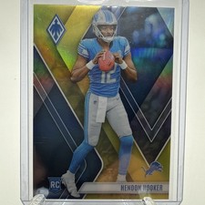 2023 Panini Phoenix - Hendon Hooker RC 25/75 - Yellow Refractor - #119 Lions