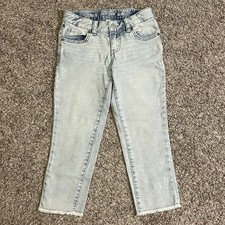 Cat And Jack Girls Ankle Jeans Size 7 Light Colored