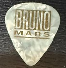 BRUNO MARS  #2    /  ONE SIDED   /  GOLD FOIL   /   TOUR GUITAR PICK — photo 2