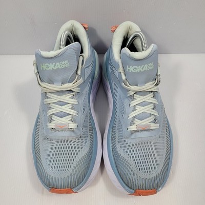 Hoka One One Womens Bondi 7 Shoes | Size 10 | Blue | Running Garden | READ