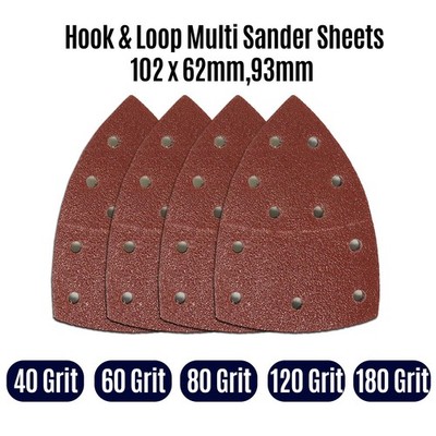 40-180 Schleifmittel Schleifblätter für Bosch PSM 100A Detail Handschleifer gemischt UK
