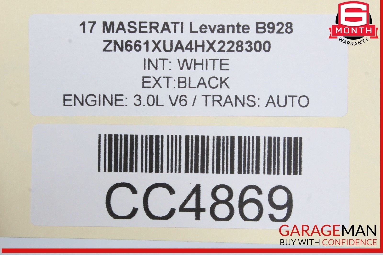 17-22 Maserati Levante M161 Front Right Top Upper Seat Cushion Black OEM