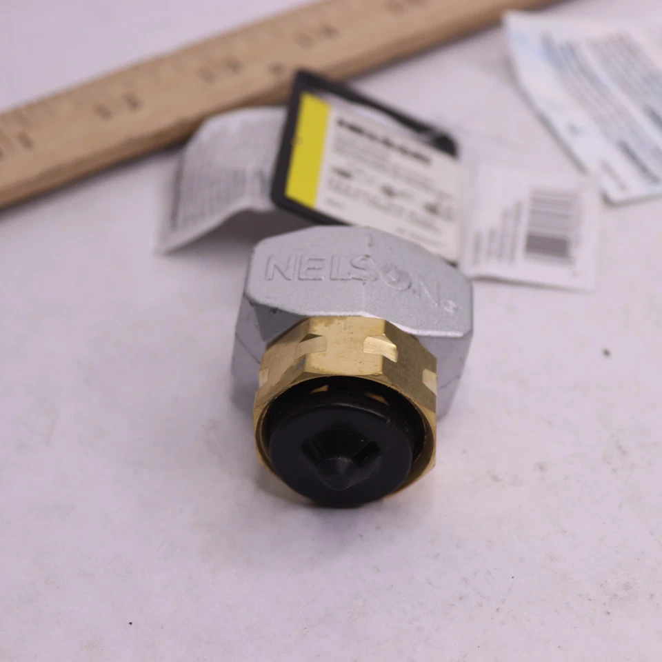 Conector de abrazadera de reparación de manguera Nelson latón 5/8" y 3/4" 03-028322R1 Foto 4 de 4